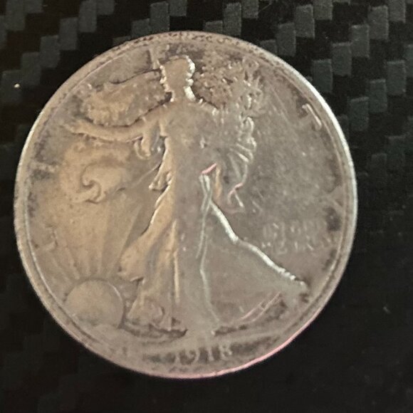 1918 Walking Liberty Half Dollar-1972 D & 1997 D Kennedy Head Half Dollars - Picture 4 of 8